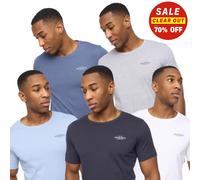 Crosshatch Basicblues Mens Casual Fashion Assorted T-Shirt 5pk