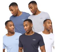 Crosshatch Basicblues Men's T-Shirt 5Pk | T-Shirt | Muticolour / Assorted | UK Size Medium
