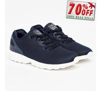 Crosshatch Bekele MVE Mens Mesh Everyday Trainers Smart Casual Sneakers Navy