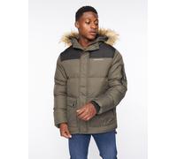 Crosshatch Bentlays Men's Hooded Jacket - Olive / Green - Size XL