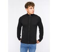 Crosshatch Birchin Zip Thru Knit Black - XL