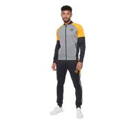 Crosshatch Brayden Tracksuit Men's Joggers, Size L In Charcoal Marl