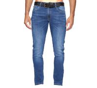 Crosshatch Mens Cadman Straight Jeans (30R) (Stone Wash)