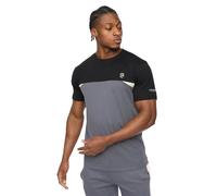 Crosshatch Castlebay Men's T-Shirt | T-Shirt | Slate / Grey / Black | UK Size Large