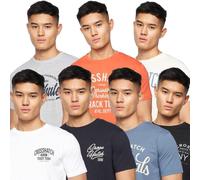 Crosshatch Chinsters T-Shirt Men's 7Pk | T-Shirt | Grey / Blue / Navy / White / Black | UK Size Small