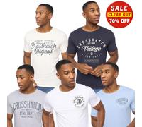 Crosshatch Collegetheme Mens Casual Fashion Assorted T-Shirt 5pk