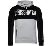 Crosshatch Compounds Mens Comfy Fashion Designer Casual Top Hoodie Black