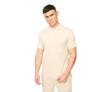 Crosshatch Crufton Mens Polo Shirt - Beige - Size Medium