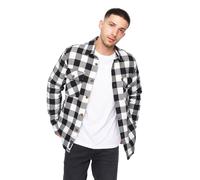 Crosshatch Demaro Check Lined Overshirt Men's Trainers, Size L In Black