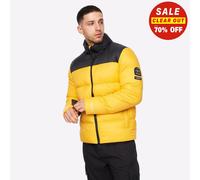Crosshatch Demerley Mens Fashion Warm Designer Coat Puffer Jacket Yellow