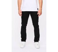 Crosshatch Draker Men's Straight-Fit Stretch Denim Jeans with Zip Fly in Black | Size: 34R Crosshatch Black 34R