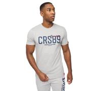 Crosshatch Mens Ellsworth T-Shirt Grey Marl S