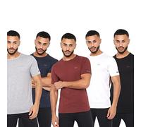 Crosshatch Fellawear 5Pk T-Shirts Men's | T-Shirt | Assorted | UK Size Small