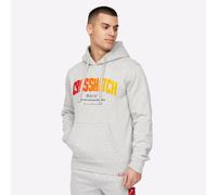 Flocked Hoodie Crosshatch Grey M