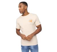 Crosshatch Flowered Men's T-Shirt Men's | T-Shirt | Light Stone | UK Size Medium