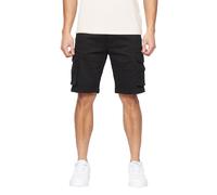 Crosshatch Frentons Mens Casual Designer Fashion Cargo Shorts Black