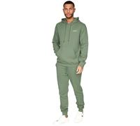 Crosshatch Full Fleece Tracksuit Sweatshirt Hooded Hoodie Warm Sweatpants Joggers Cord Plus Size Khaki L