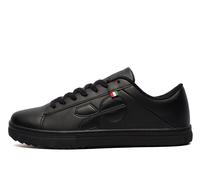 Crosshatch Mens Gleaton Trainers Black Mono 10