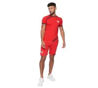 Crosshatch Hamlax T-Shirt/Shorts Set Men's | T-Shirt | Red | UK Size XL