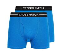 Crosshatch Hexter 2-Pack Boxer Shorts Mens - Blue - Size Medium