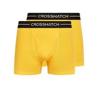 Crosshatch Hexter 2-Pack Boxer Shorts Mens - Yellow - Size Medium