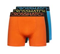 Crosshatch Mens Highlighter Three Pack Boxers Blue/Orange S