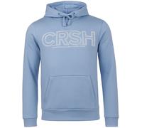 Crosshatch Kendrick Printed Mens Light Blue Hoodie Cotton - Size Large