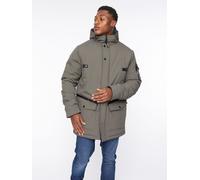 Crosshatch Legender Men's 100% Padded Parka with Multi-Pocket Detail in Olive | Size: Large Crosshatch Olive L