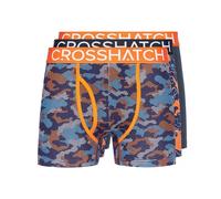 Crosshatch Mens Linamo Three Pack Boxer Shorts Orange L