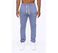 Crosshatch Mappedout Men's High-Build Graphic Logo Joggers with Branded Back Pocket in Blue | Size: XL Crosshatch Blue XL