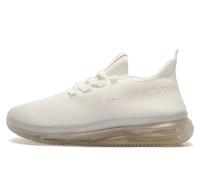 Crosshatch Matfen Flyknit Men's | Slip On Shoes | White Mono | UK Size 8