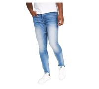 Crosshatch - Mens Essentials Barbeck Classic Slim Fit Jeans(Barbeck/Light Wash-W34/32L)