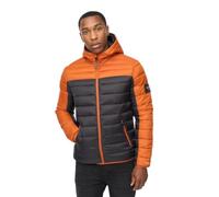 Crosshatch Men’s Hooded Down Jacket - Lightweight Packable Puffer Coat Water-Resistant Insulated Winter Jacket with Zip Pockets for Outdoor Travel Hiking and Everyday Wear Burnt Orange XXL