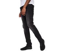 Crosshatch Mens New Svelte Slim Stretch Jeans Blackwash 36/34