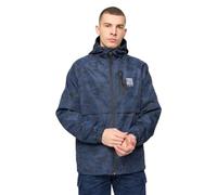 Crosshatch Men’s Windbreaker Jacket - Lightweight Shower-Resistant Camouflage Zip Coat with Pockets Breathable Outdoor Gym and Travel Jacket Navy L