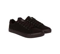 Crosshatch Mens Huseby Canvas Pumps Black Mono 8