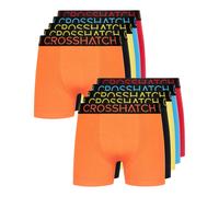 Crosshatch Mens 12 Pack of Highlighter Boxers in Multi colour - Multicolour Cotton - Size Small
