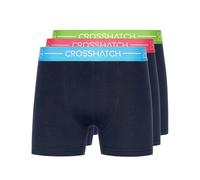Crosshatch Men's 3 Pack Astral Style Boxer Short(L,Astral/Navy)