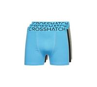 Crosshatch Men's 3 Pack Knightling Style Boxer Short (XXL/BLUE)