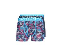 Crosshatch Mens Linamo Three Pack Boxer Shorts Blue L