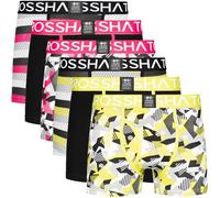 Crosshatch Men's 6 Pack Multipacked Boxer Shorts, Men's 6 Pack Multi-Color Boxer, Men's Gift Set for Your Friends, Boyfriend, or Husband, Crystaline - Pack of 6, S