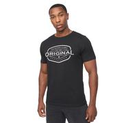Crosshatch Mens Adults T Shirt Ch Traptons Tee Soft Cotton black Textile - Size Medium