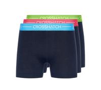 Crosshatch Mens Astral Bright Boxer Shorts (Pack of 3) (Navy) - Size Large
