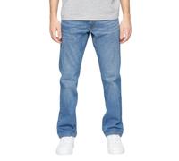 Crosshatch Mens Bandol Straight Leg Jeans - Light Wash - Light Wash - 36S - 98% Cotton/2% Elastane