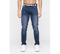 Crosshatch - Mens Essentials Barbeck Classic Slim Fit Jeans(Barbeck/Blue-W36/32L)