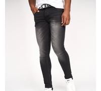 Crosshatch Mens Barbeck Slim Jeans - Black Wash - Black Wash - 32S - 99% Cotton/1% Elastane