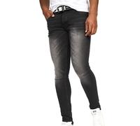 Crosshatch Mens Barbeck Slim Jeans - Black Wash - Black Wash - 38R