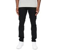 Crosshatch Mens Barbeck Slim Jeans - Solid Black - Solid Black - 38L - 98% Cotton/2% Elastane