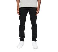 Crosshatch Mens Barbeck Slim Jeans - Solid Black - Solid Black - 38R - 99% Cotton/1% Elastane