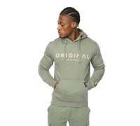 Crosshatch Mens Bardon Hoodie - Olive - XXL - Olive - 60% Cotton/40% Polyester
